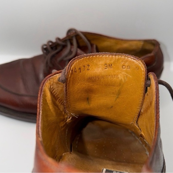 Cole Haan Size 9M Brown Leather Split Toe Lace Up Memory Flex Comfort (14172) - Picture 7 of 7